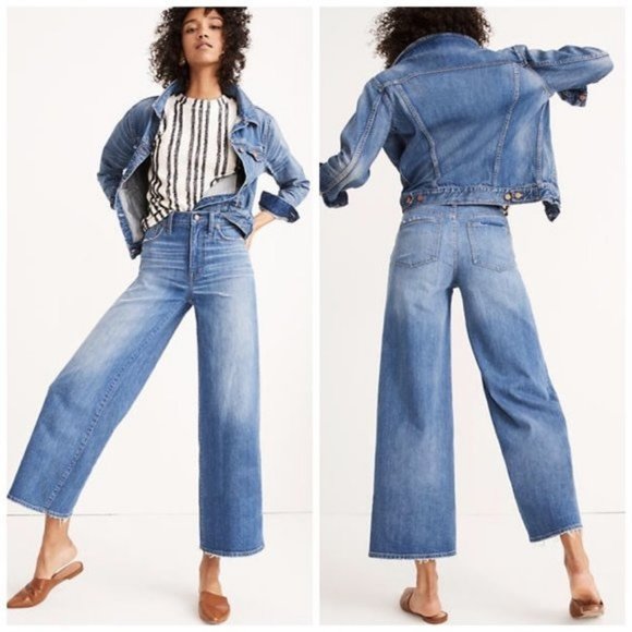 Madewell Denim - MADEWELL / Finney High Rise Wide Leg Crop